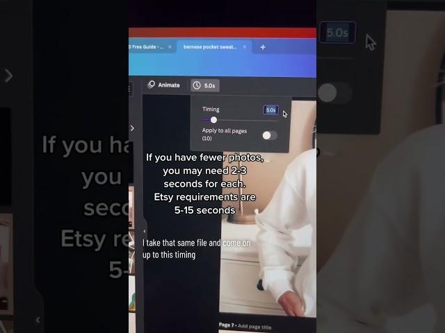 How to create super fast Etsy listing videos in Canva!
