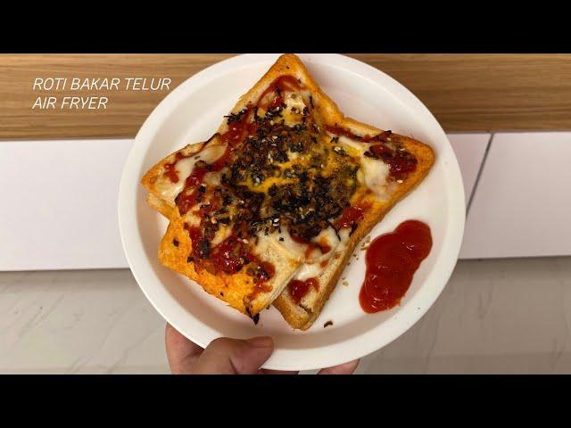  Resep Roti Bakar Telur Airfryer with Chili Oil & Nori 