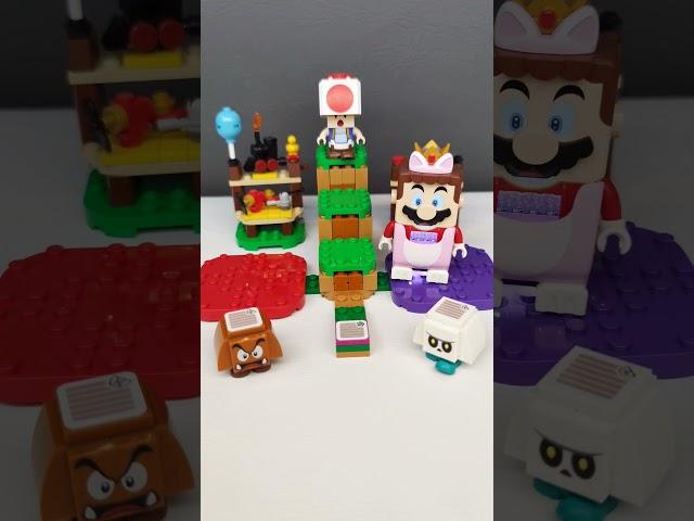 Lego Cat Mario's Toxic Apple Adventure! 4 #toys #shorts #supermario #nintendocharacter