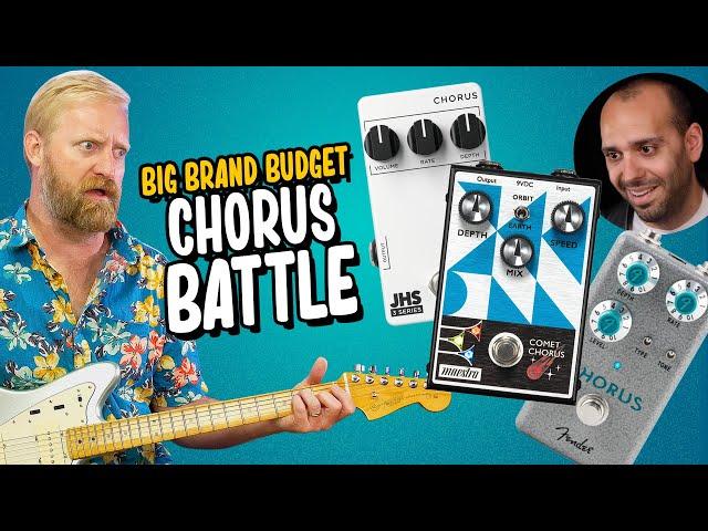 BIG BRAND BUDGET CHORUS BATTLE! - JHS/Fender/Maestro + 3 pedals & 3 amps AT THE SAME TIME!