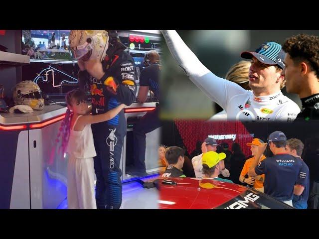 Max Verstappen with Penelope, Lando Norris & Oscar Piastri before the race | All F1 Drivers together