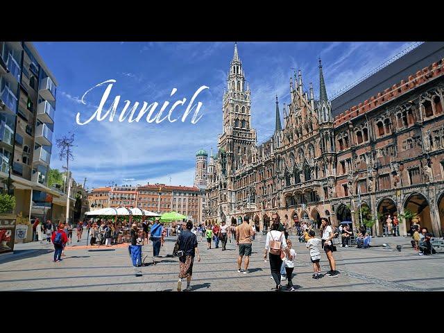 Munich,  Germany  Walking tour 4K 60fps | Top Sights on Foot"