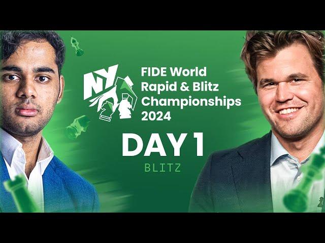 FIDE WORLD BLITZ DAY 1 | ft. CARLSEN, ARJUN, PRAGG, HIKARU