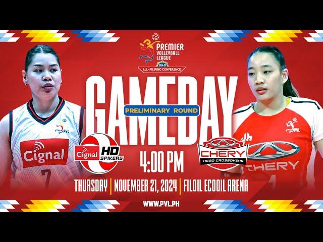 CIGNAL vs. CHERY TIGGO - Full Match | Preliminaries | 2024-25 PVL All-Filipino Conference