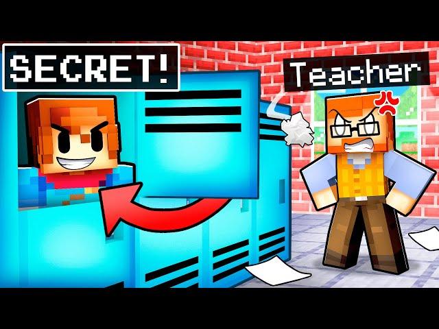 I Built a SECRET ROOM To Hide From My TEACHER!