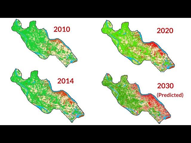 Prediction of Land Use/Land Cover Change using QGIS and ArcGIS (2010-2020-2030)