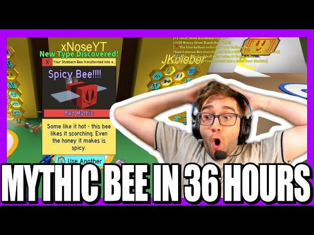 I GOT A MYTHIC BEE IN 44 ROYAL JELLIES | ROBLOX Bee Swarm Simulator Noob to Pro Episode 11