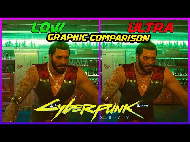 Low- Ultra Graphic Comparison CyberPunk 2077 / Düşük Ve En Yüksek Grafik Karşılaştırması