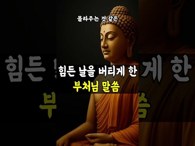 힘든 날을 버티게 한 부처님 말씀 #부처님말씀 #명언 #자기수행 #불교오디오북 #마음공부 #마음의소리로쓰는글 #인생조언