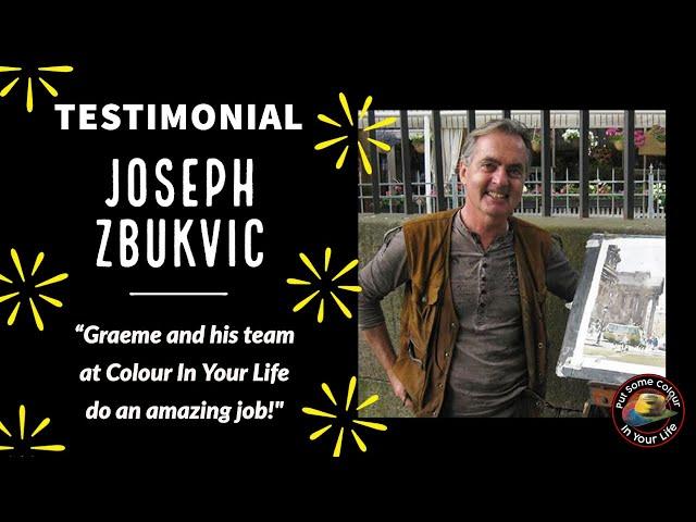 Testimonial with Joseph Zbukvic | Colour In Your Life