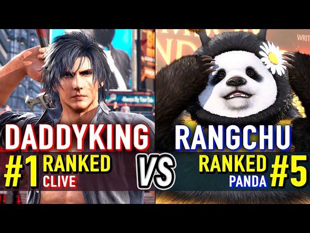 T8  DADDYKING (#1 Ranked Clive) vs RANGCHU (#5 Ranked Panda)  Tekken 8 High Level Gameplay