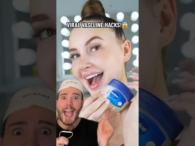 VIRAL VASELINE HACKS! (follow for more!) #beauty #skincare #skin #beautytips #skincareroutine