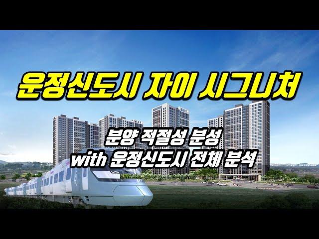 운정자이시그니처 분양 받을만 할까? (feat. 매도시점과 세팅방법)