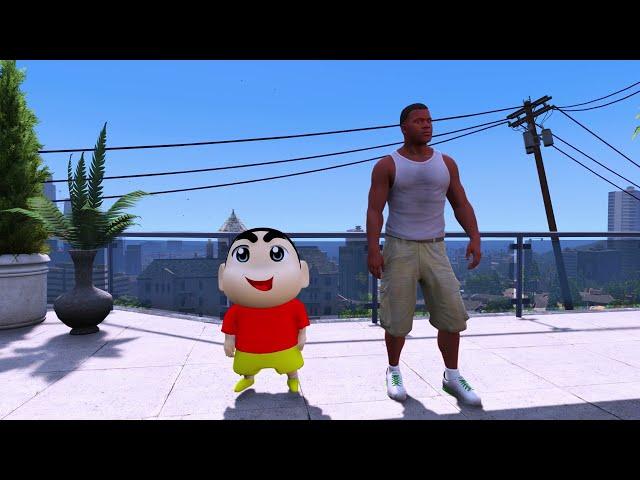 Franklin and Shinchan Opened a Secret Door Outside His Franklin's House In Gta 5