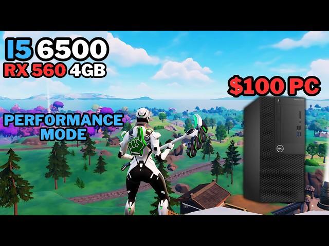 Fortnite Chapter 6 & OG On A $100 OptiPlex PC | i5 6500 + RX 560 4GB | Performance Mode Benchmark