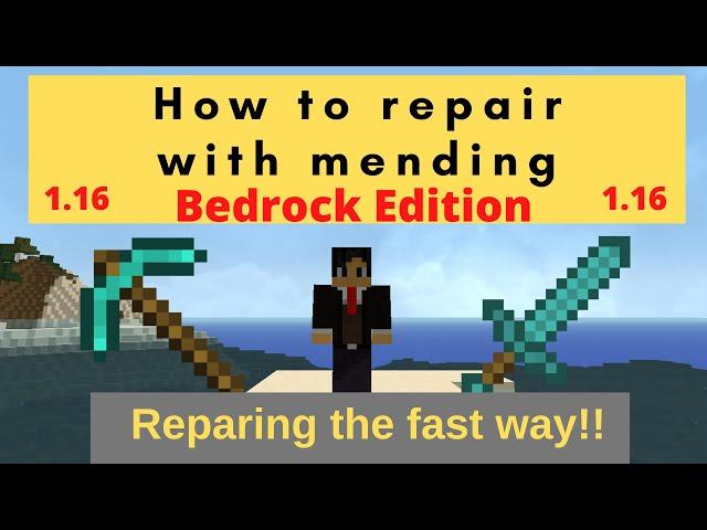 Minecraft Mending your gear the fast way bedrock edition