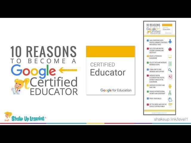 10 Reasons to Become a Google Certified Educator Level 1 and Level 2 (Video 1)