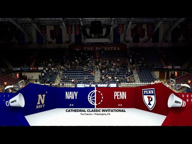 Highlights: Navy Men's Basketball vs. Penn (11/29/24)