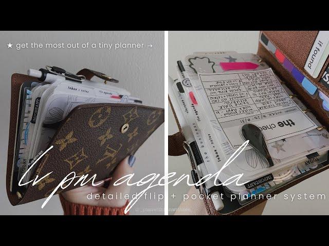 LV PM Agenda Flip | Everyday Planner + Wallet | Get The Most Out Of A Tiny Planner | Plan With Bee