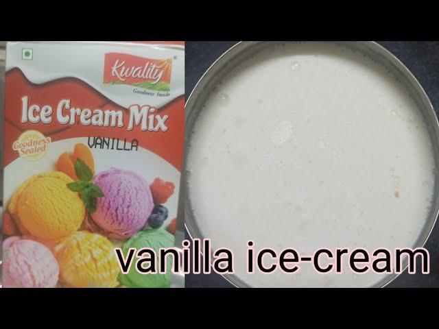 How to make vannila ice cream with Ice-cream mix powder/easy homemade ice cream preparation at home