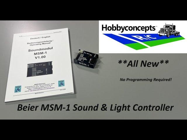 Beier MSM-1 Sound & Light Module & Starter Kit *** NEW ***