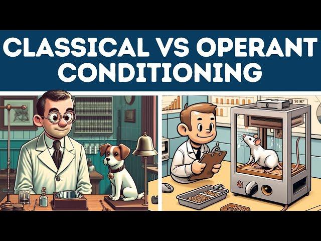 Operant vs Classical Conditioning (Explained in 3 Minutes)