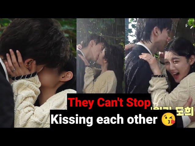 Song Kang and Kim Yoo Jung's Intense Kiss Behind the Scene l My Demon