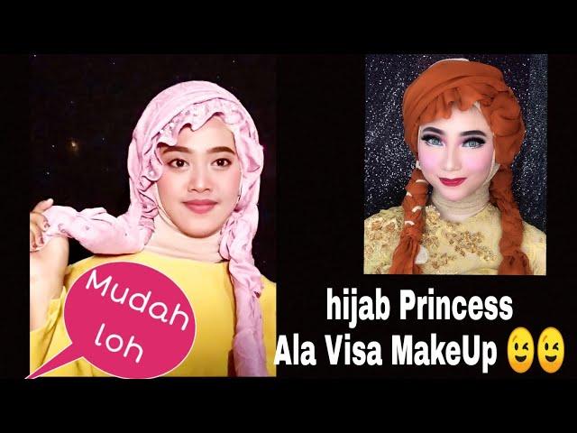 Tutorial Hijab Weding Ala Visa MakeUp Tanpa Kursus  Langsung Bisa  | Linda Lestari