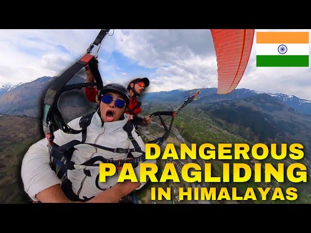 EXTREME PARAGLIDING IN INDIA! MUNTIK NA AKONG...