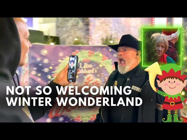 SCIENTOLOGY GRINCH at Hollywood WINTER WONDERLAND Shocking Interaction