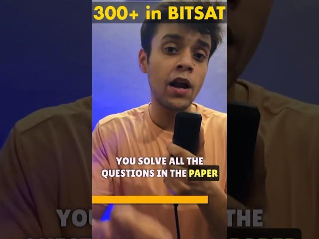 I scored 306 marks in BITSAT with this  #bitsat