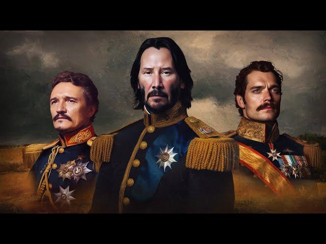 Celebrities as Generals in 18-19 century (Made by AI)