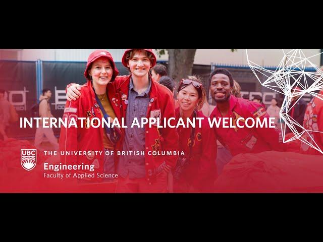 UBC Engineering: International Applicant Welcome