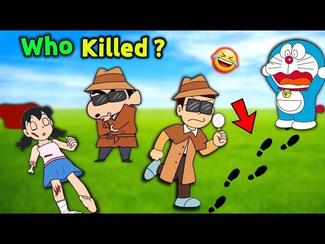 Shinchan And Nobita Became Detective  ||  Funny Game