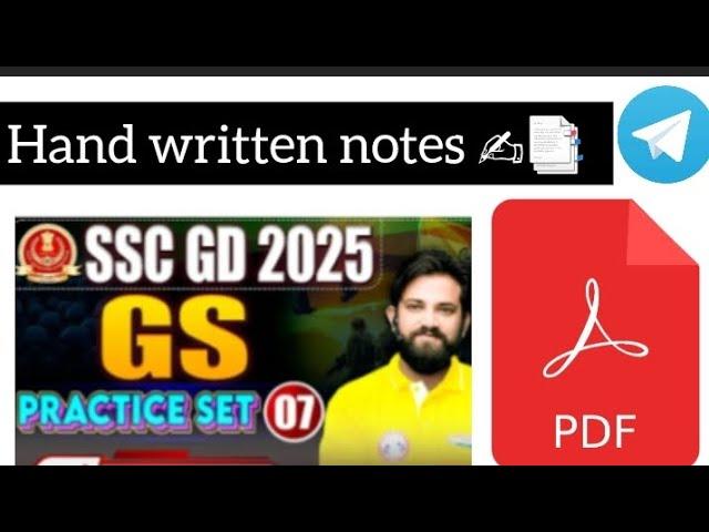 SSC GD Practice Set by Naveen Sir