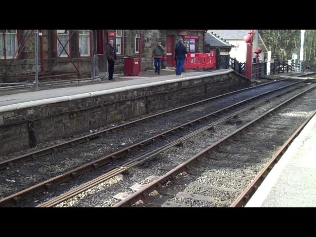 The Moorlander coming into Goathland station