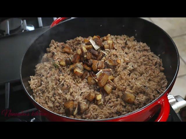 Up your waakye making game! Ghana Rice and beans with a special twist ️