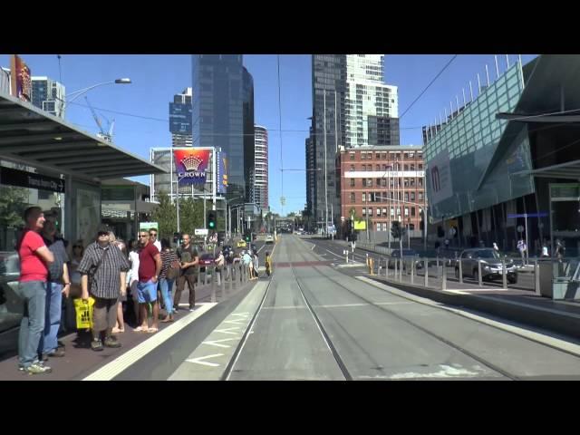 Melbourne Trams - A typical Sunday on Route 96 March 2015 Tram Drivers View