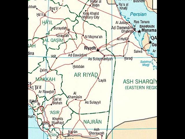 map of Saudi Arabia [ خريطة المملكة العربية السعودية ]