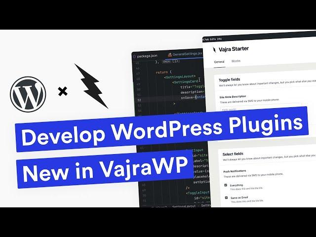 NEW Modern WordPress Plugin Development Package using VajraWP
