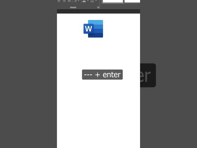 Diesen Tipp musst du in Word kennen! - Short