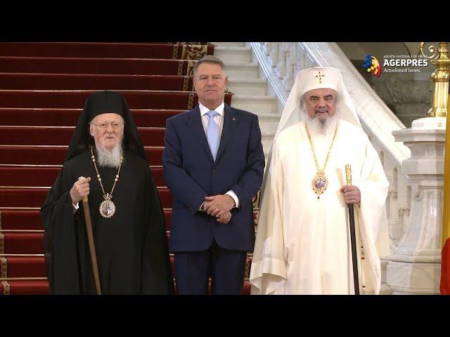Patriarhul Ecumenic Bartolomeu şi Patriarhul BOR Daniel - primiţi de preşedintele Iohannis