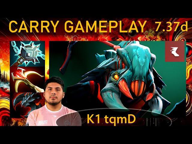  7.37d K1 tqmD Weaver |K+A-D - 21 KP - 82%| Carry Gameplay - Dota 2 Top MMR