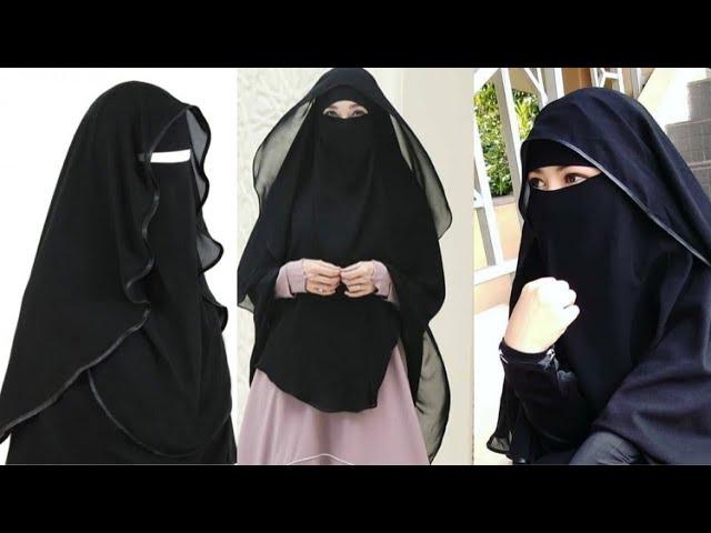 Hoodie Niqab/Butterfly hijab/Cutting and Stitching with step by step in Hindi with English subtitle
