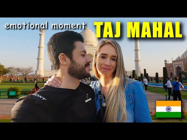 An EMOTIONAL MOMENT at the TAJ MAHAL