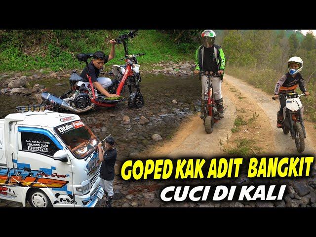 GOPED DAN TRAIL 2TAK DITDIM BANGKIT LAGI,, COBA TES JALAN DAN CUCI DI SUNGAI..