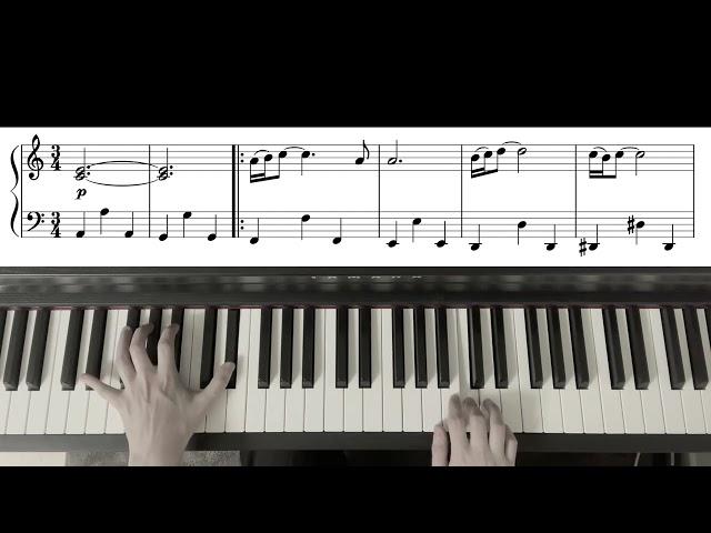 Adagio ~ Albinoni | with Piano Score (beginner piece)