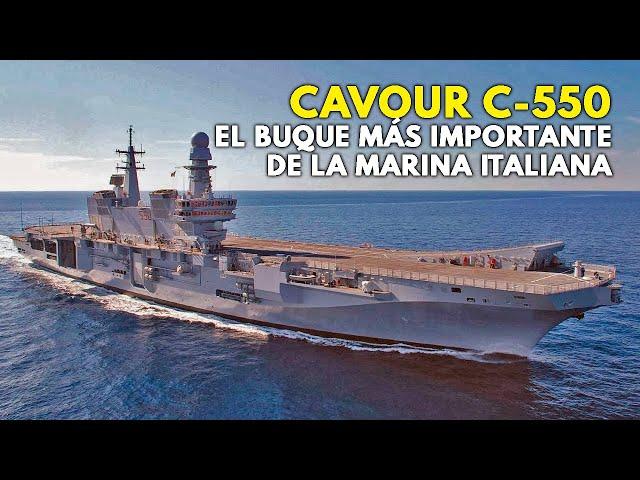 Cavour C-550 | Así es el PRINCIPAL portaaviones de la Marina Militare Italiana 