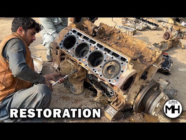 V8 Engine Restoration in 500$ || How to Rebuild Destroyed Engine with Basic Tools