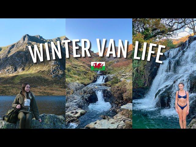 WINTER VAN LIFE WALES | Cold water swimming | Eryri/ Snowdonia national park